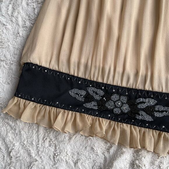 Sue Wong Nocturne beaded floral embroidered bubble hem slip dress cocktail‎ 2 - Picture 8 of 16